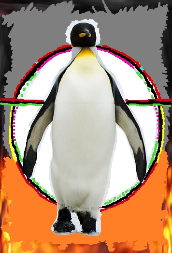 pöbelnder pinguin