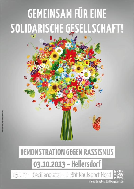 Hellersdorf Plakat zum 3.10.13