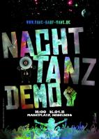 Flyer für die Nachttanzdemo - Vorderseite