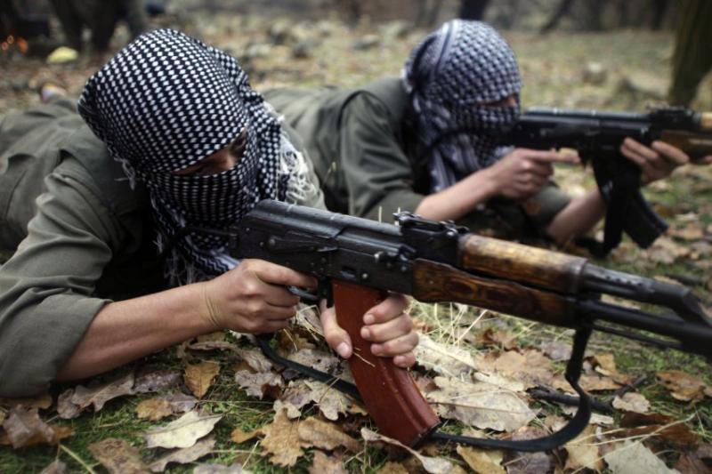 PKK-Kämpfer beim Training (Dezember 2009): Trotz heftiger türkischer Angriffe ist die Organisation nach wie vor aktiv