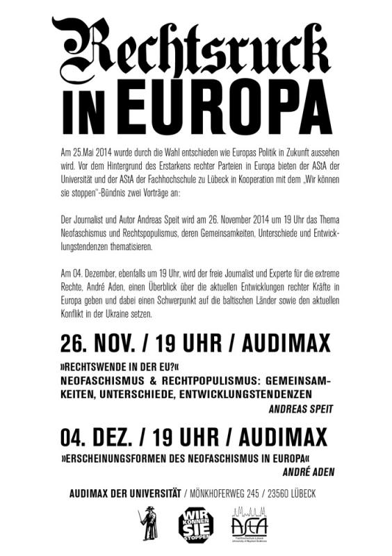 Rechtsruck in Europa - Flyer