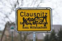 Ortsschild Clausnitz