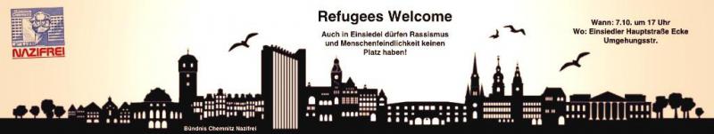 Refugees Welcome - Demo am 7.10. in Einsiedel
