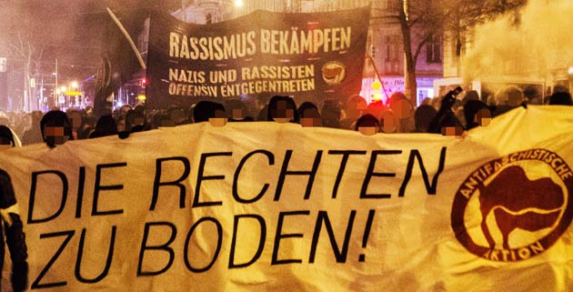 Solidaritäts-Demonstration am 12. Januar 2016. Foto: Caruso Pinguin, Flickr.