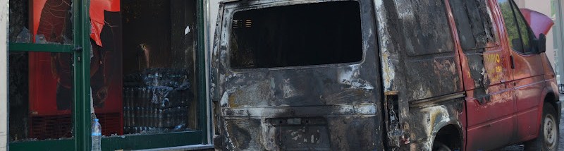 Golden Dawn Car Peristeri Arson Attack