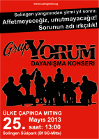 Grup Yorum | 25. Mayıs 2013 | Solingen