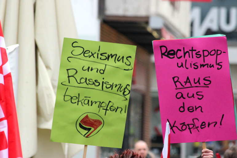 Protest gegen rechte Parolen 2