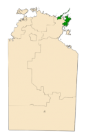 Nhulunbuy (in green)