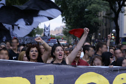 Demo vom 12.9.2009 in Madrid