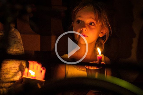 Girl with candle