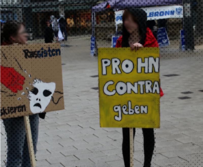 Aktion gegen Rechtspopulisten Pro Heilbronn 2013