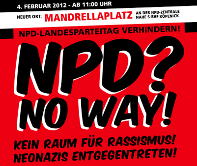 NPD-Landesparteitag Banner