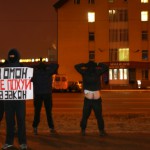 Anarchist solidarity action in Minsk 1