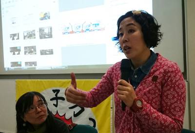 Informiert rastlos über Fukushima und die Folgen: die japanische Journalistin Mako Oshidori. Foto: Kontext