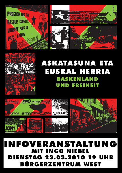 Flyer zur Baskenland-Infoveranstaltung