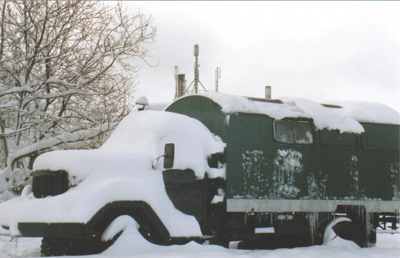 März 2006, Schneemassen auf Magirus