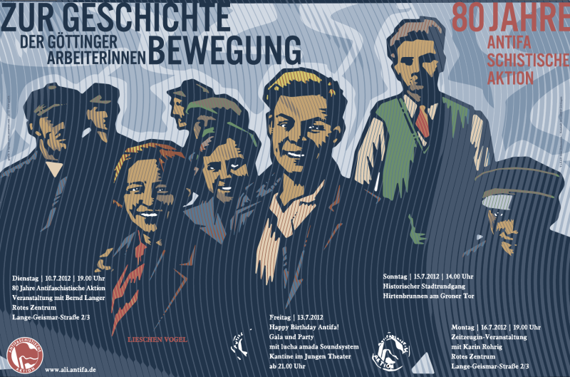 Plakat Geschichte Antifa Goettingen 2012