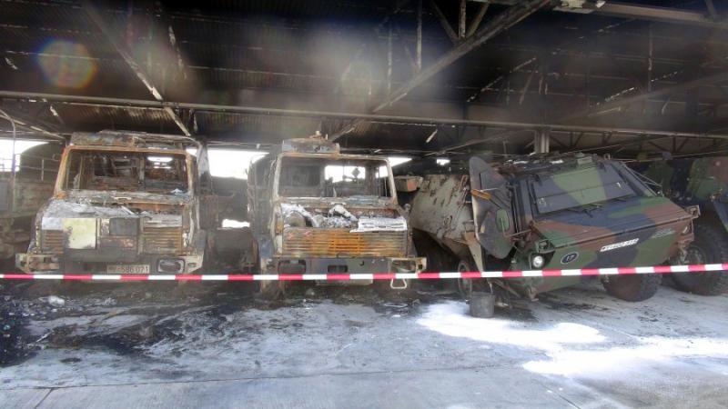 In Havelberg brannten Ende Juli 16 Fahrzeuge aus  Foto: dpa