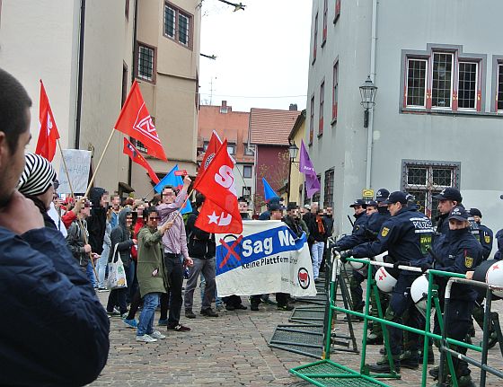 Proteste auf dem Münsterplatz