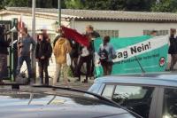 Antifa-Kundgebung gegen AfD-Stammtisch in Mannheim