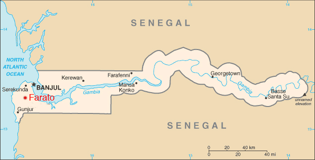 Gambia map