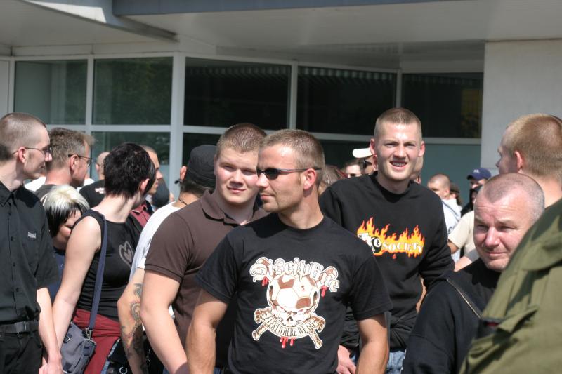 2005 - Rocky Mauksch auf einer Rudolf-Hess-Demo in Berlin