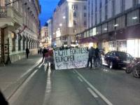 Spontandemo in der Herrengasse 7 vor dem Innenministerium Wien