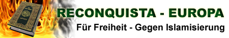 Logo des Forums "Reconquista". - Die historische Reconquista endete mit der Zwangsbekehrung von Muslimen und Juden. Zum ersten Mal kam ein institutionalisierter Rassismus auf
