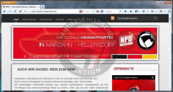 Screen­shot von npd-​mar­zahn-​hel­lers­dorf.​com