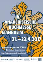 Werbeplakat 4. Anarchistische Buchmesse Mannheim
