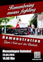 Remembering means fighting - Demonstration gegen Nazis und ihre Umtriebe