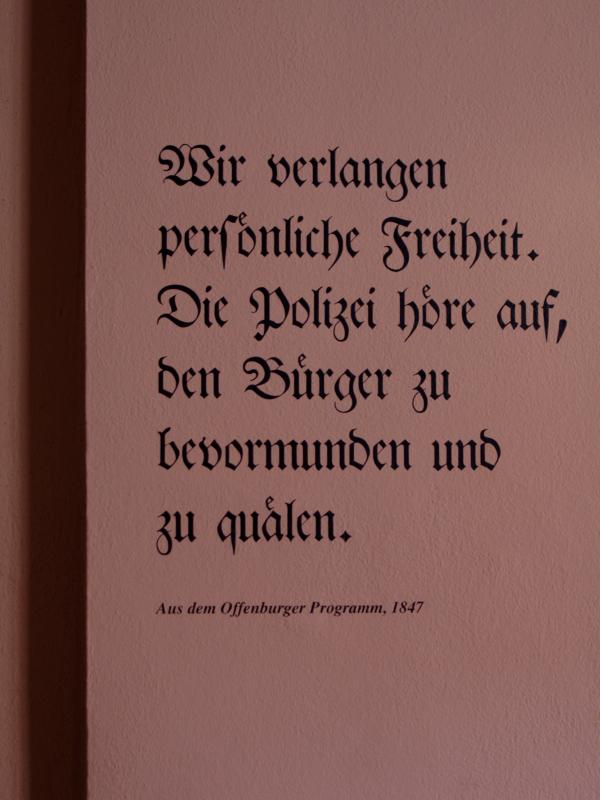 Aus dem Offenburger Programm, 1847