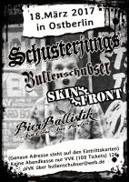 konspiratives Konzert der Band "Bullenschubser", zusammen mit "Schusterjungs" im März 2017