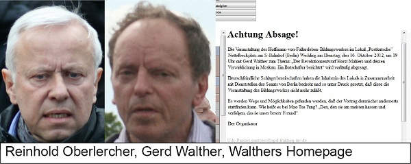 Reinhold Oberlercher, Gerd Walther, Wahlters Homepage