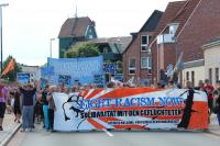 Fight racism now. Bremen-Vegesack am 10.8.13