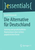 Cover: DIe Alternative für Deutschland