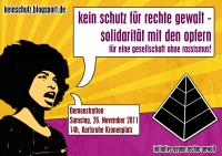 Kein Schutz für rechte Gewalt - Demonstration in Karlsruhe am 26.11.