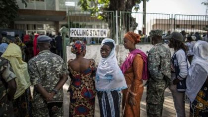 Thousands of Gambians queued to vote in the December 1 elections.