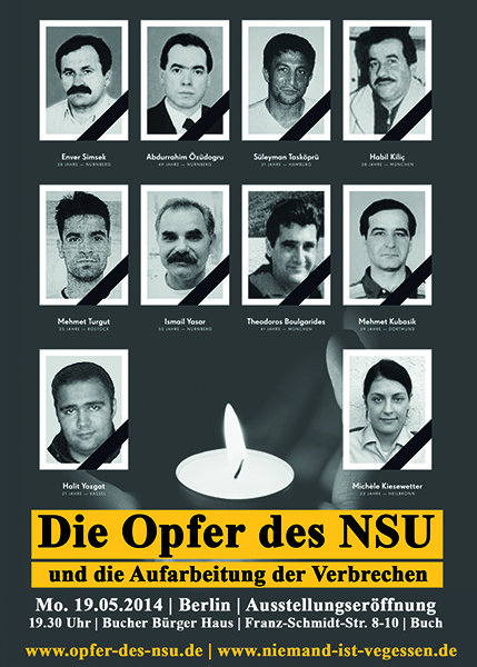 Ausstellung "Opfer des NSU" in Berlin-Buch
